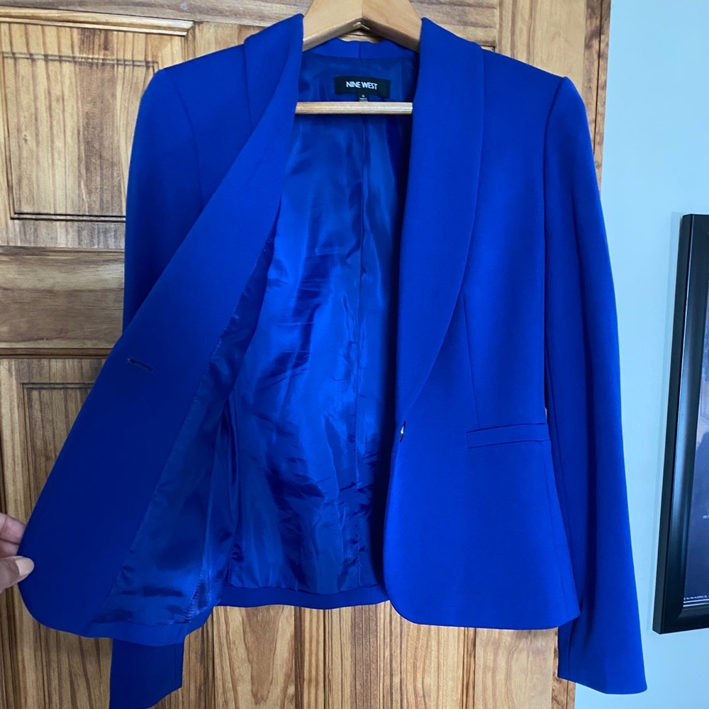 Royal Blue Nine West Blazer Size 4